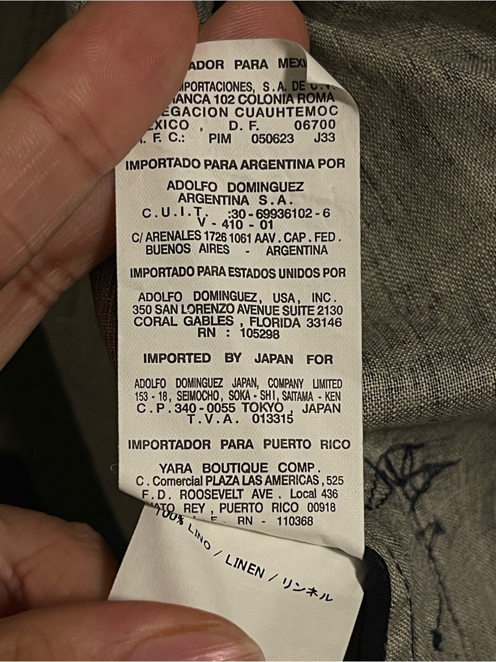Adolfo Dominguez 100% linen Men's Dark Navy Casual Jacket from Japan ๐ฏ๐ต - Picture 7 of 10